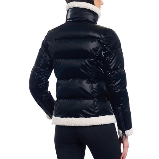 Women's Petite Faux-Shearling Shine Puffer Coat, Created for Macy's