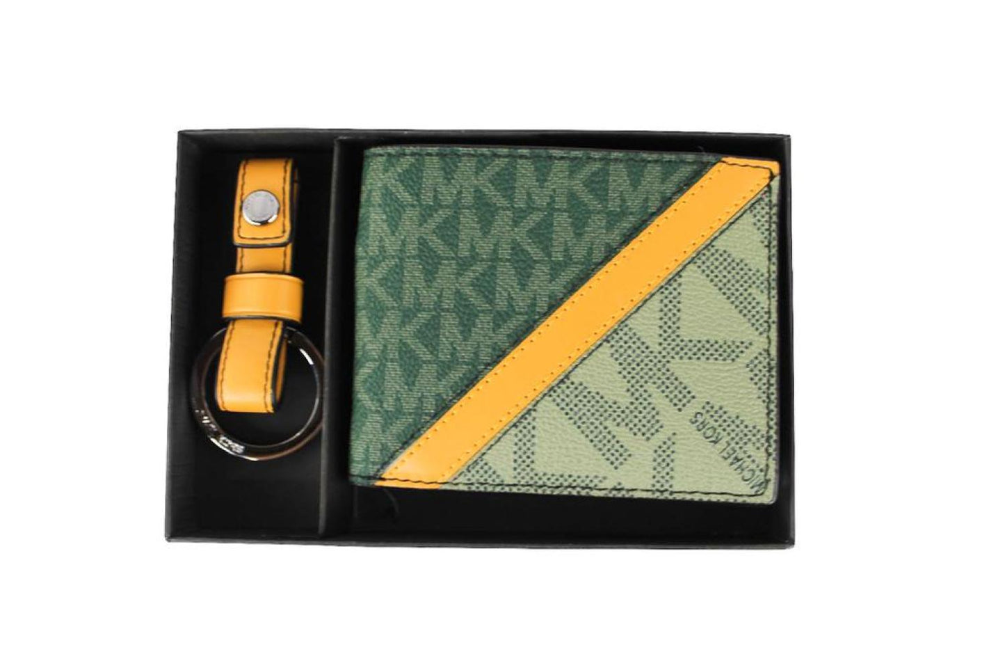 Michael Kors Gifting Slim Signature Bifold with Key Fob Box Set Women's (/yellow)