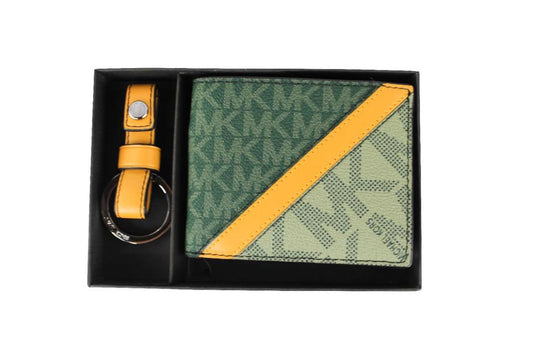 Michael Kors Gifting Slim Signature Bifold with Key Fob Box Set Women's (/yellow)