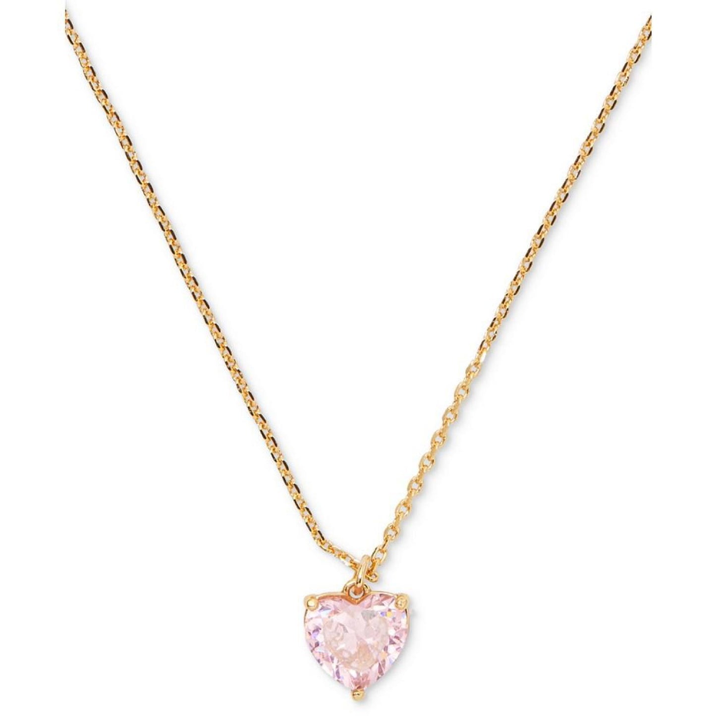 Gold-Tone Birthstone Heart Pendant Necklace, 16" + 3" extender