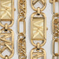 Precious Metal-Plated Brass Chain Link Bracelet