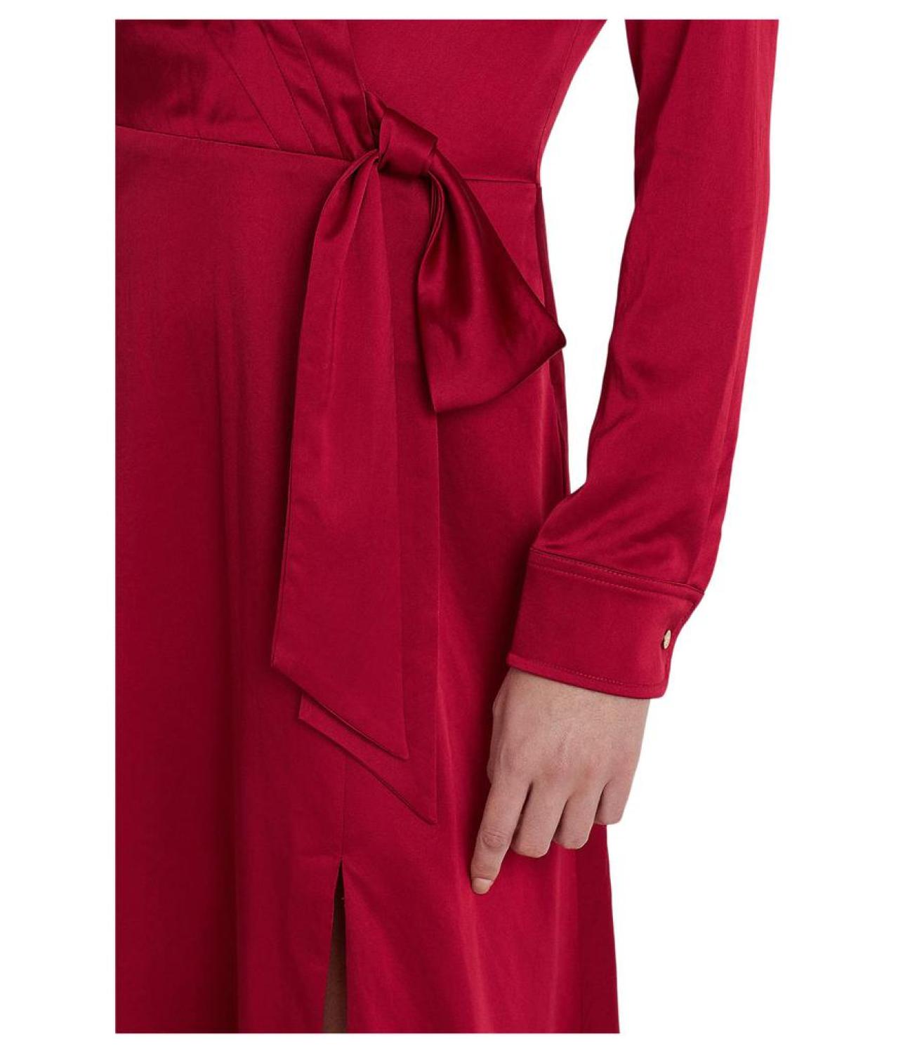 Charmeuse Surplice Dress