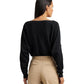 Cotton-Blend Dolman-Sleeve Sweater