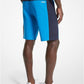 Two-Tone Cotton Blend Shorts