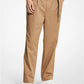 Stretch Cotton Belted Trousers