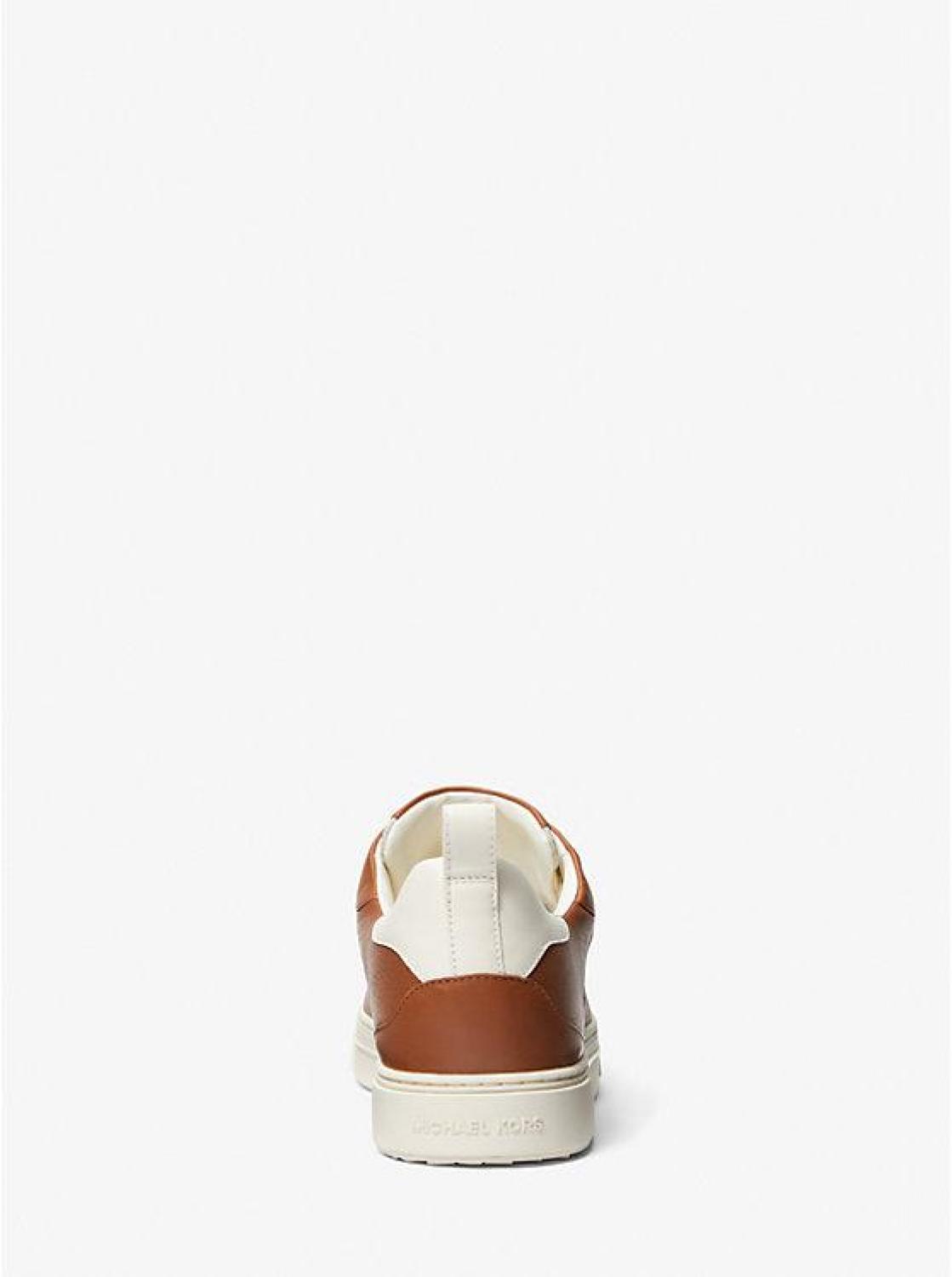 Baxter Logo Jacquard and Leather Sneaker