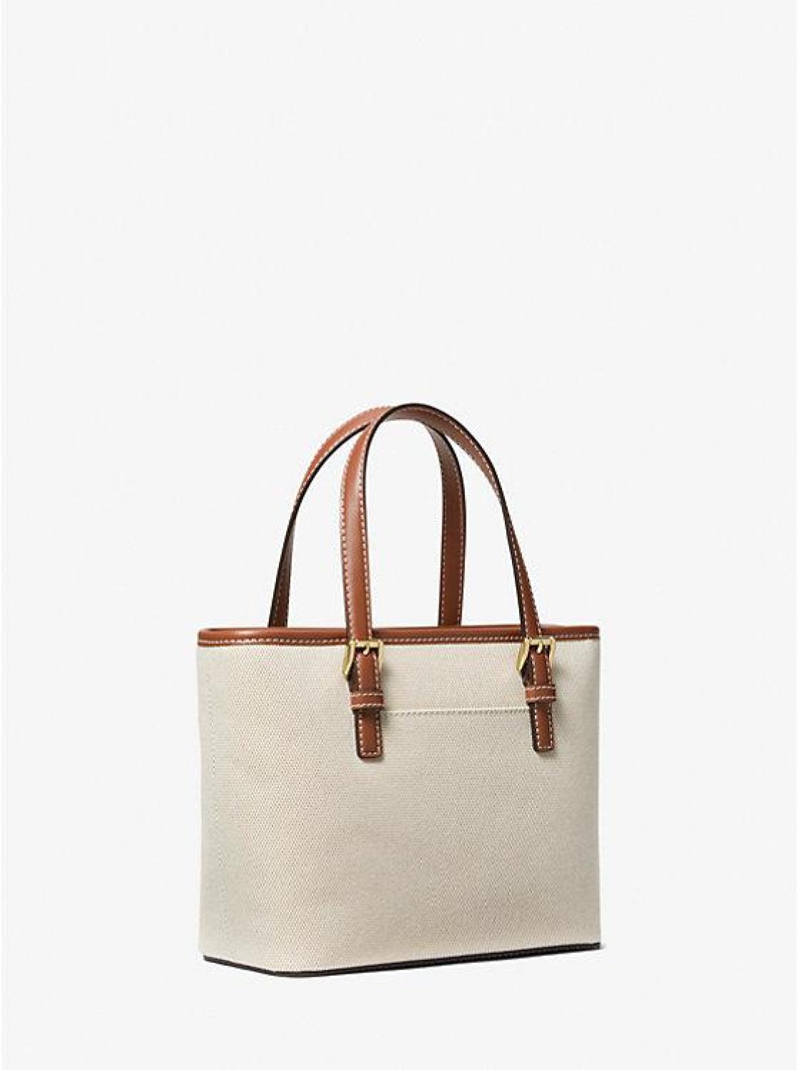Jet Set Travel Extra-Small Canvas Top-Zip Tote Bag
