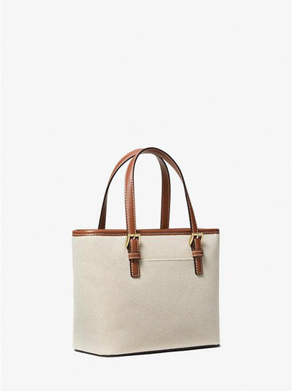 Jet Set Travel Extra-Small Canvas Top-Zip Tote Bag
