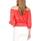 Women's Smocked Long Sleeve Blouson Top, Regular & Petite