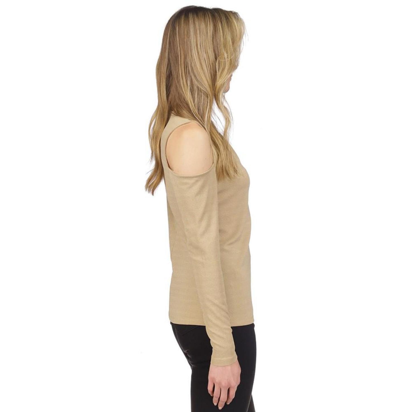Women's Sparkle Cold-Shoulder Top