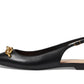 Veronica Leather Skimmer