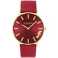 Women's Perry Red Leather Strap Watch