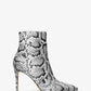 Rue Snake Embossed Leather Ankle Boot