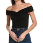 Michael Kors Collection Off The Shoulder Ruched Bodysuit