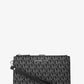 Jet Set Metallic Signature Logo Smartphone Wallet