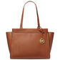 Graham Large Leather Top Zip Tote