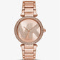 Oversized Pavé Logo Rose Gold-Tone Watch