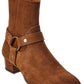Saint Laurent Wyatt Harness 40 Suede Boot