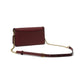 Braided Leather Trim Tabby Chain Clutch