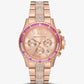 Oversized Everest Pavé Rose Gold-Tone Watch
