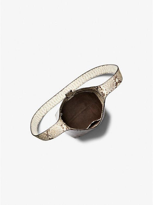 Dede Mini Python Embossed Leather Hobo Bag