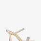 Clara Embellished Metallic Snake Embossed Sandal