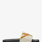 Dawson Logo Embossed Leather Slides