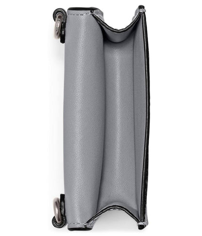Refined Calf Leather Half Flap Card Case