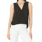 Solid Crepe Wrap Top