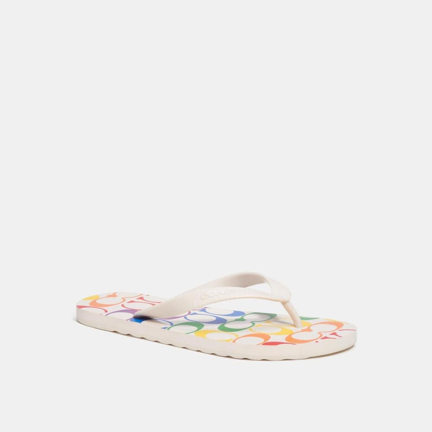 Coach Outlet Zak Flip Flop In Rainbow Signature