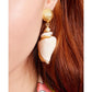 Gold-Tone Reef Treasure Shell Drop Earrings