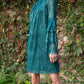 Zanotti Dress In Glitter Pine