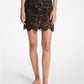 Cotton Blend Floral Lace Mini Skirt