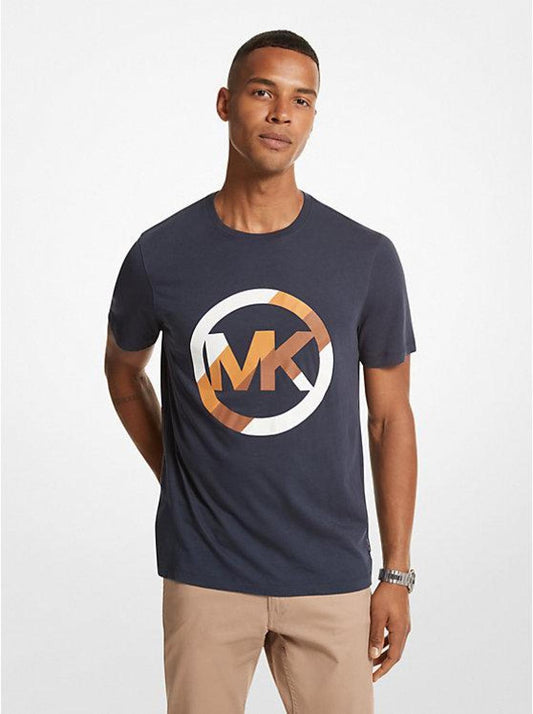 Striped Logo Cotton T-Shirt