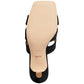 Tillie "C" Emblem Kitten-Heel Dress Sandals