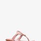 Aubrey Cutout Leather T-Strap Sandal