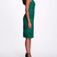 Boat Neck Fauna Cocktail Dress