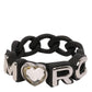 Marc Jacobs Logo Plaque Chain-Link Ring