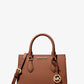 Sheila Small Faux Saffiano Leather Satchel