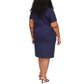 Plus Size Scuba Crepe Embellished Dress