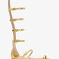 Juliette Metallic Python Embossed Leather Gladiator Sandal