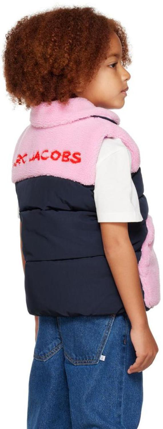 Kids Pink & Navy Padded Vest