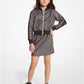 Metallic Logo Stretch Knit Skirt