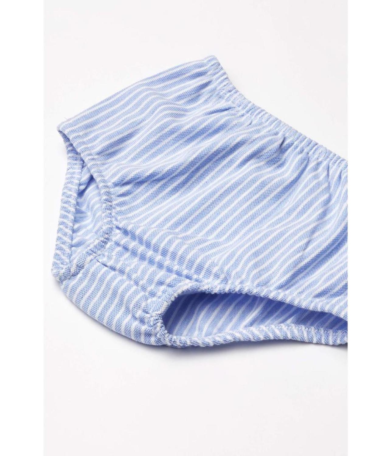 Striped Knit Oxford Dress (Infant)