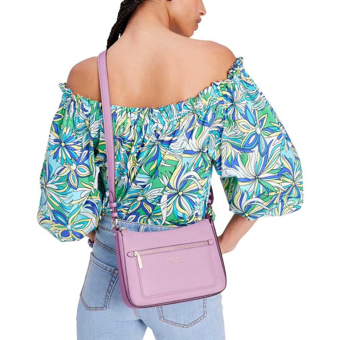 Hudson Pebbled Leather Small Crossbody
