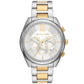 Men's Langford Chronograph Two-Tone Stainless Steel Bracelet Strap Watch 45mm
