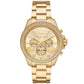 Women's Wren Chronograph Gold-Tone Stainless Steel Watch 42mm
