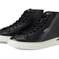 Clint Smooth Leather High-Top Sneakers