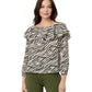 Tiger Ruffle Top