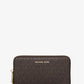 Large Logo and Leather Wristlet